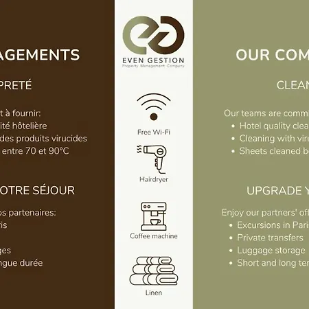 Appartamento 2.luxueux Duplex 6/8pers/full Equipped/république Parigi